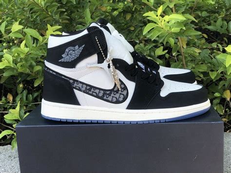 jordan 1 dior black and white